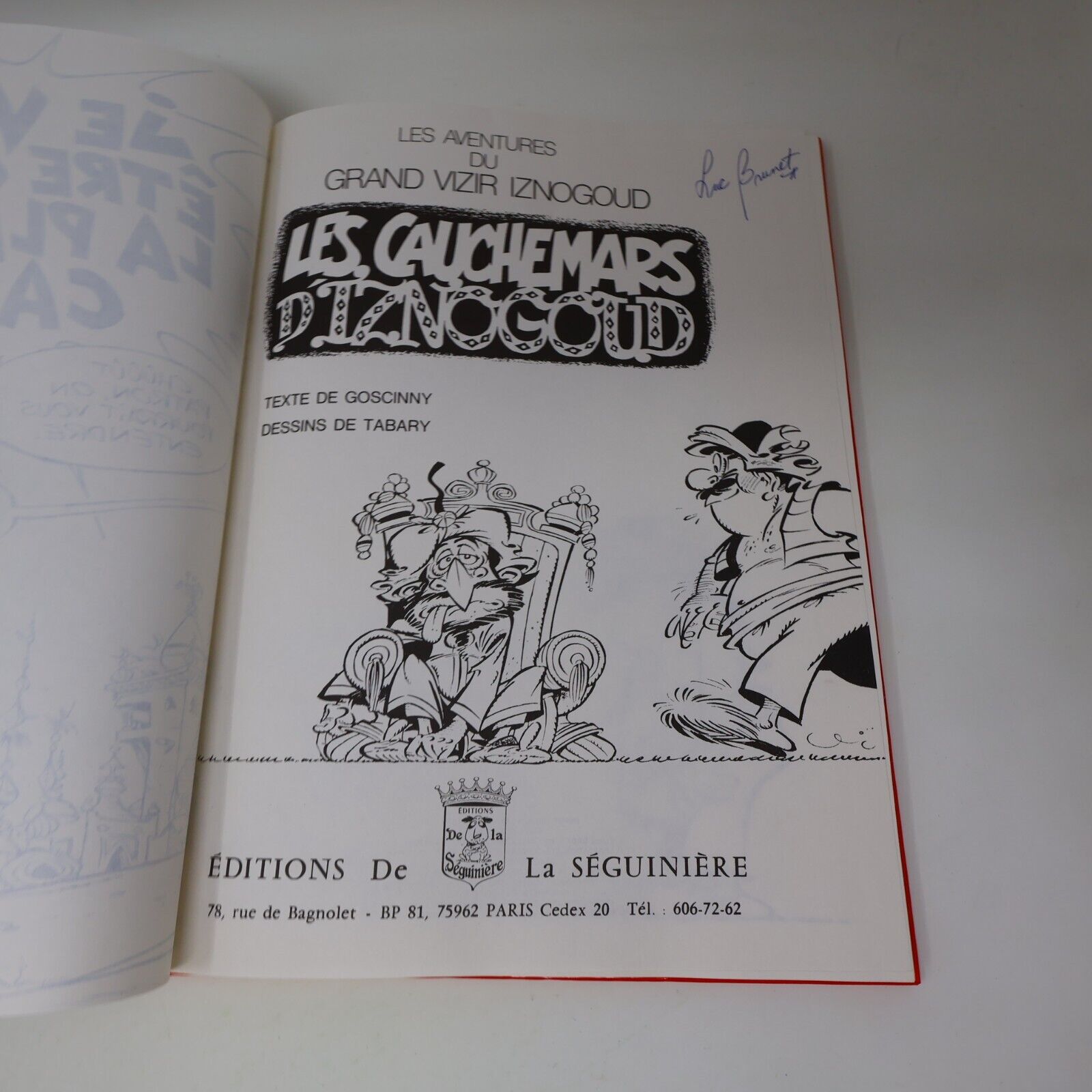 Iznogoud Goscinny L'Enfance Les Cauchemars Lot 2 Bandes dessinées Bd Français HC