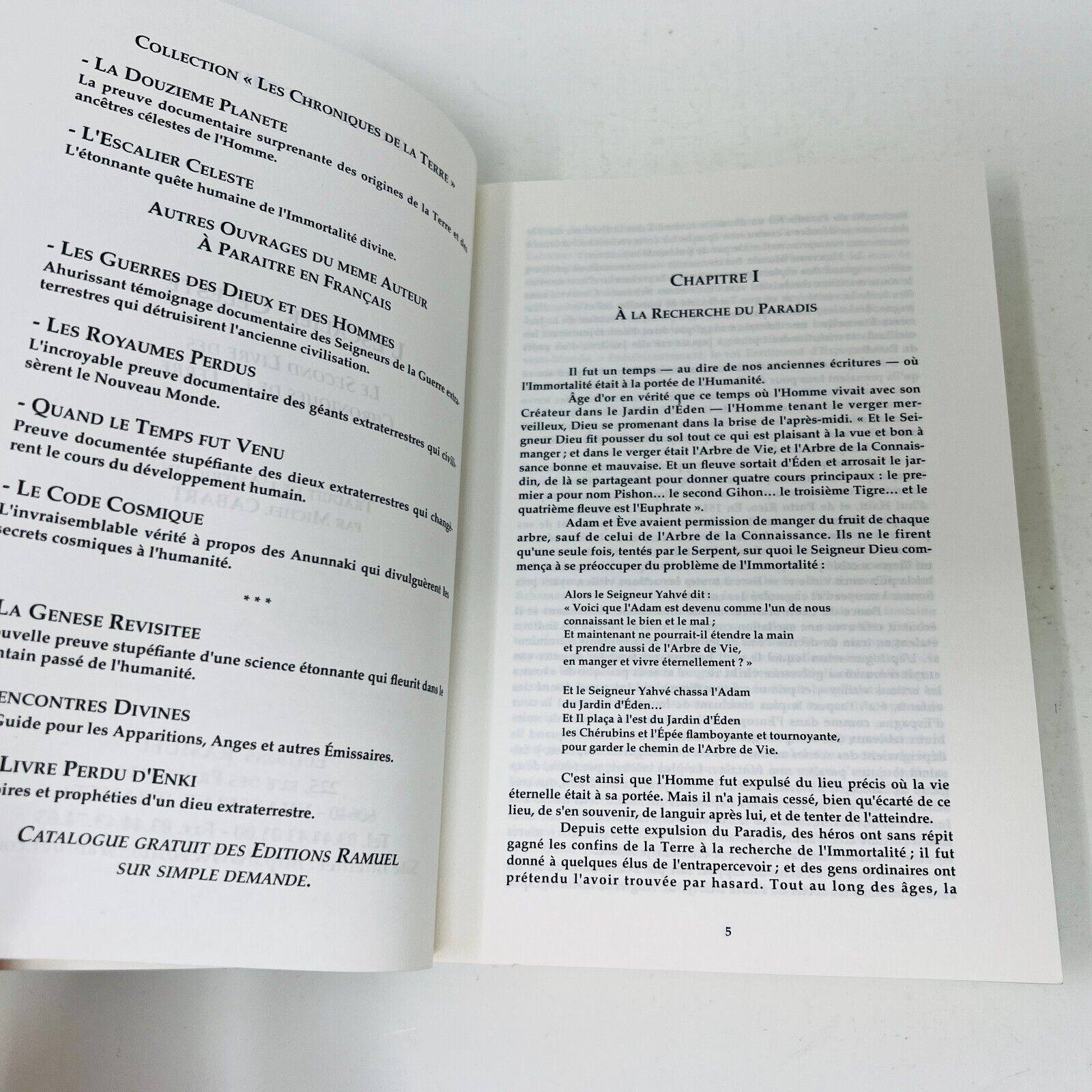 2004 L'Escalier Céleste le Second Livre des Chroniques de la Terre Mysticisme PB