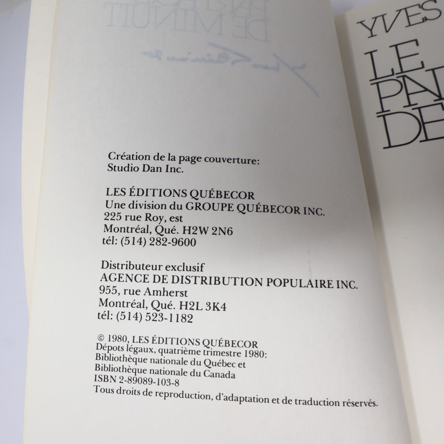 Yves Thériault Lot 8 Livres Agaguk/Quête de l'Ourse/Le Dernier Havre Roman PB