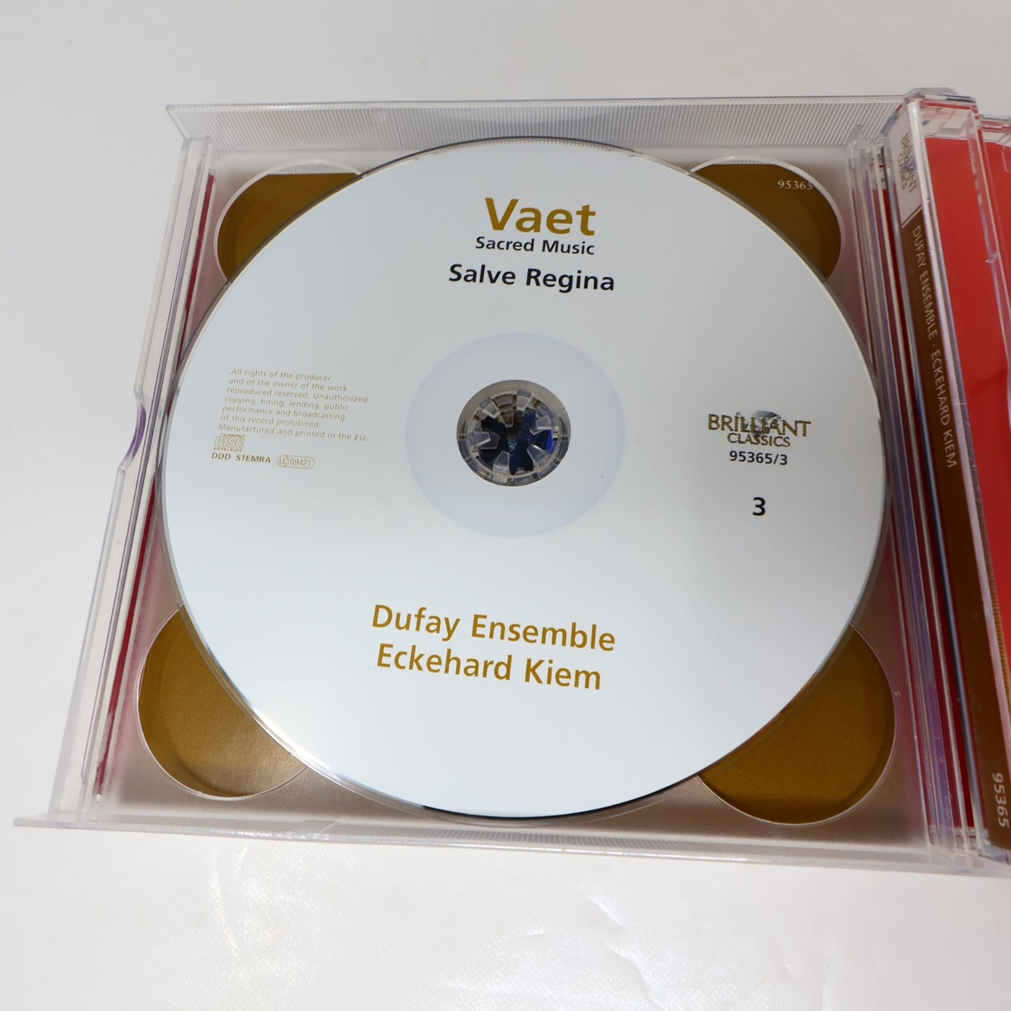 Sacred Music CD Jacobus Vaet/Dufay Ensemble Brilliant Classics 2016 Classical