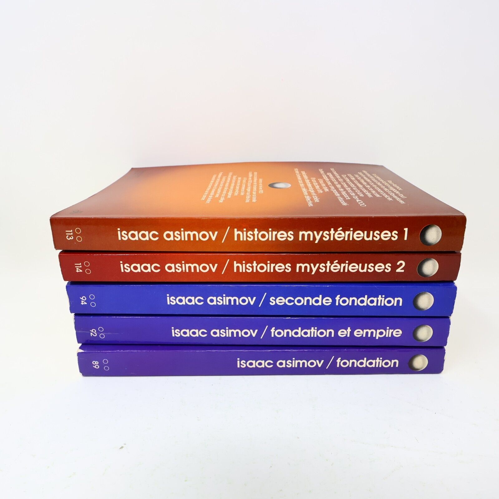 Lot 5 Isaac Asimov Présence du Futur Fondation Histoires Mystérieuses Empire 70s