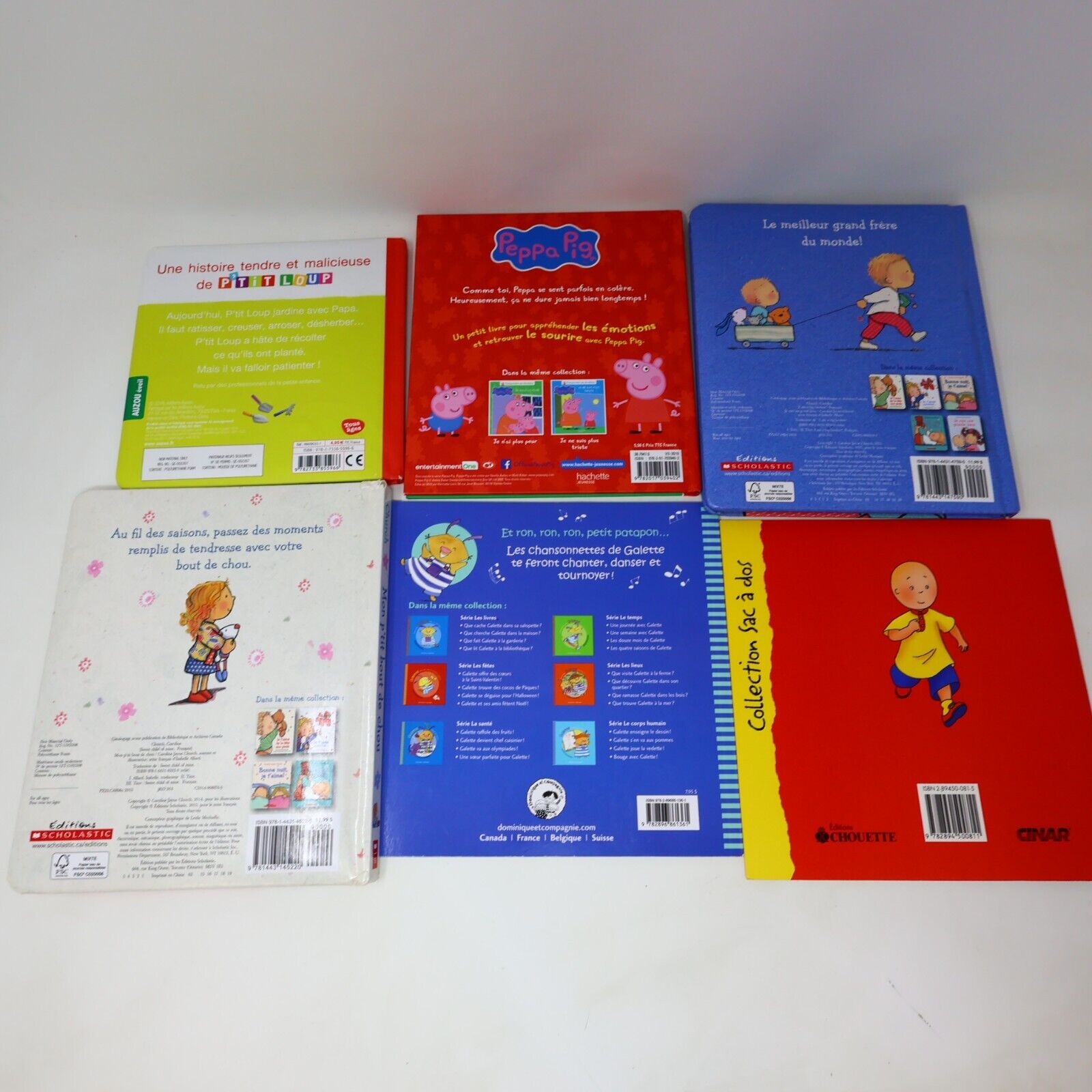 Lot 11 Livres Jeunes Enfants Loup Munsch Caillou Français French Children Bundle