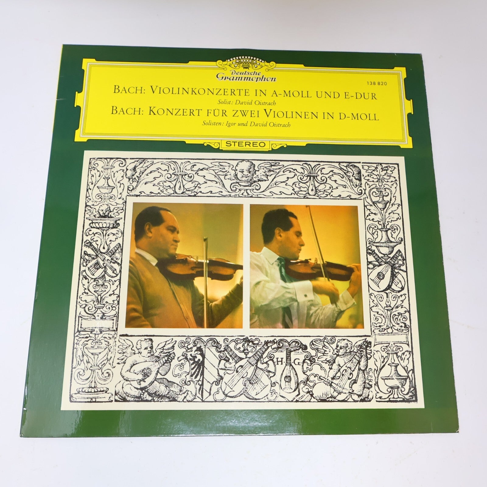 Bach David & Igor Oistrach Violinkonzerte / Für Zwei Violinen LP Record 138 820