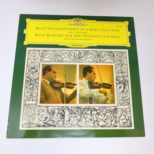 Bach David & Igor Oistrach Violinkonzerte / Für Zwei Violinen LP Record 138 820
