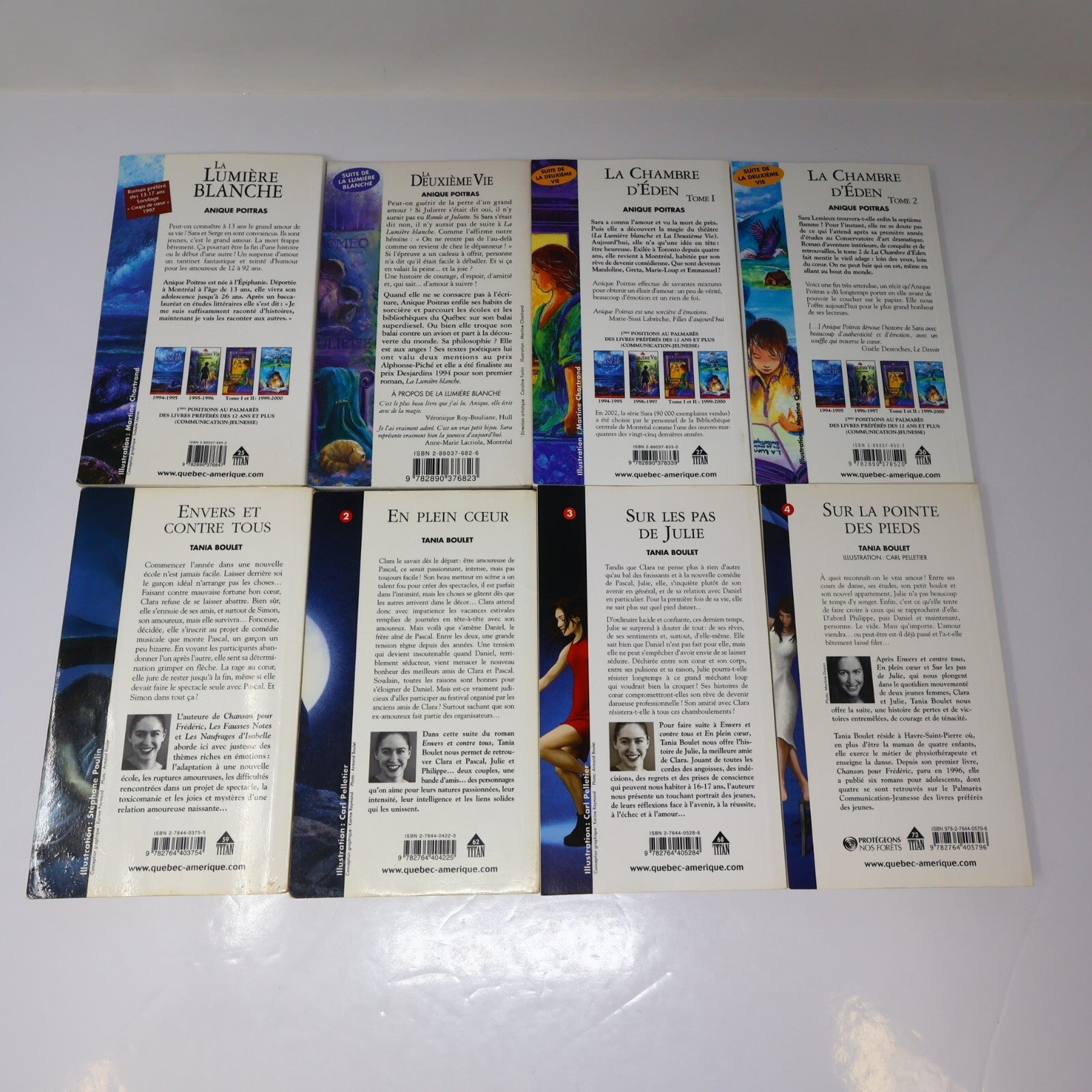Titan Lot 19 Livres Cassiopée/Chambre d'Éden/Marie Tempête/Julie Jeunes Adultes