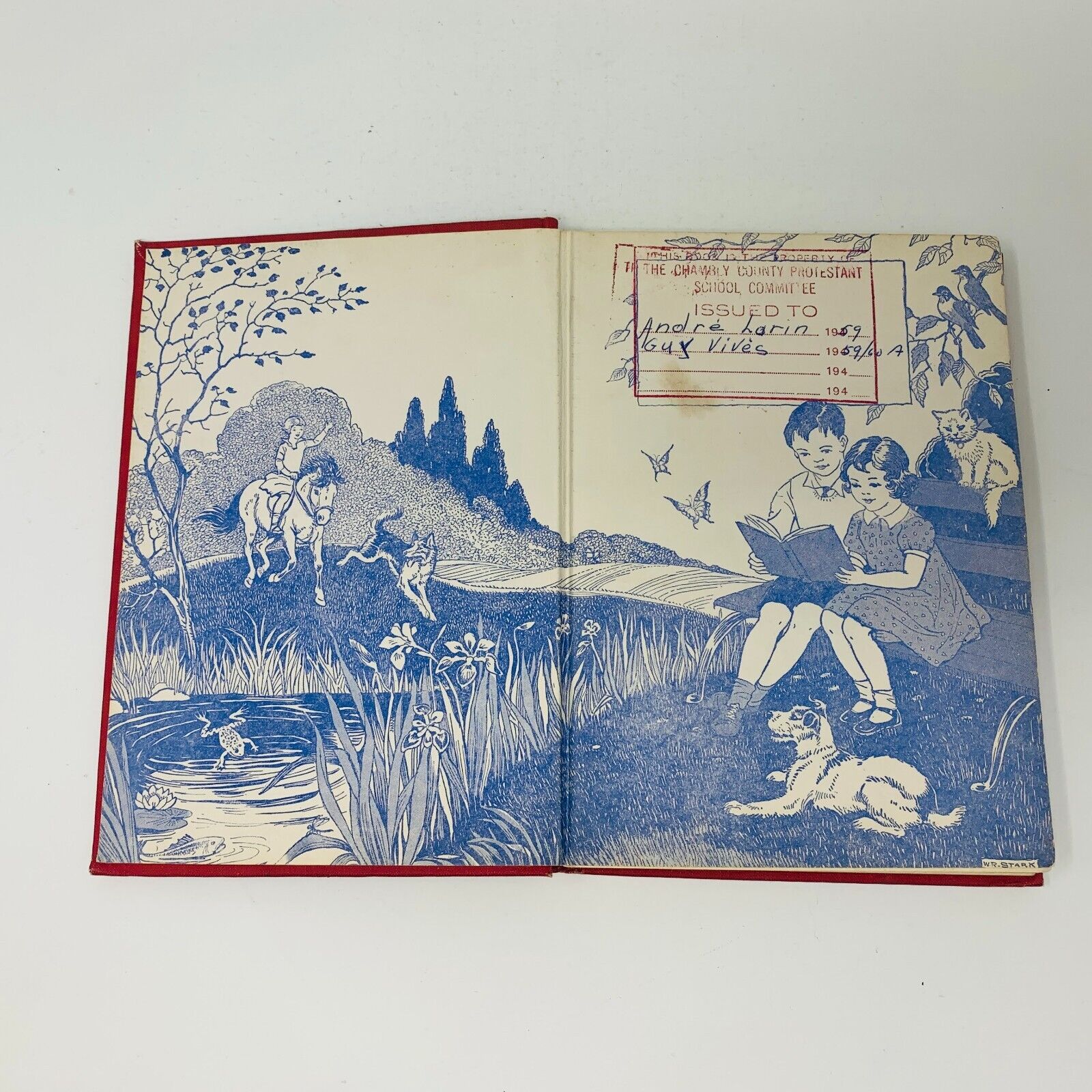 50's La Porte est Ouverte J'Apprends à Lire Premier Livre Cage Illustré Français