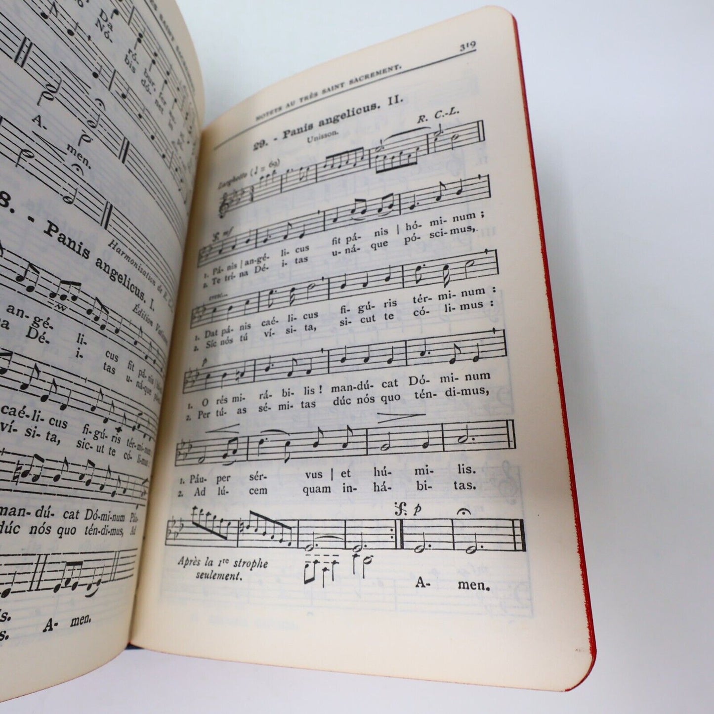 1929 Manuel de Chant Clercs de Saint Viateur Français Latin Hardcover Religion