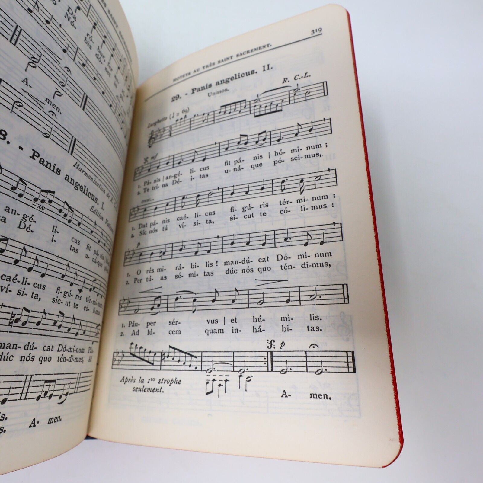 1929 Manuel de Chant Clercs de Saint Viateur Français Latin Hardcover Religion