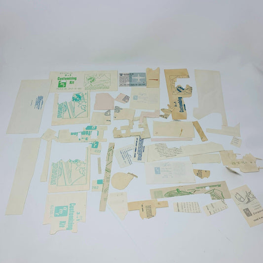 Mixed Lot of Die Cut Decal Sheets for AMT & Others Cars Planes 60-90s Model Kits
