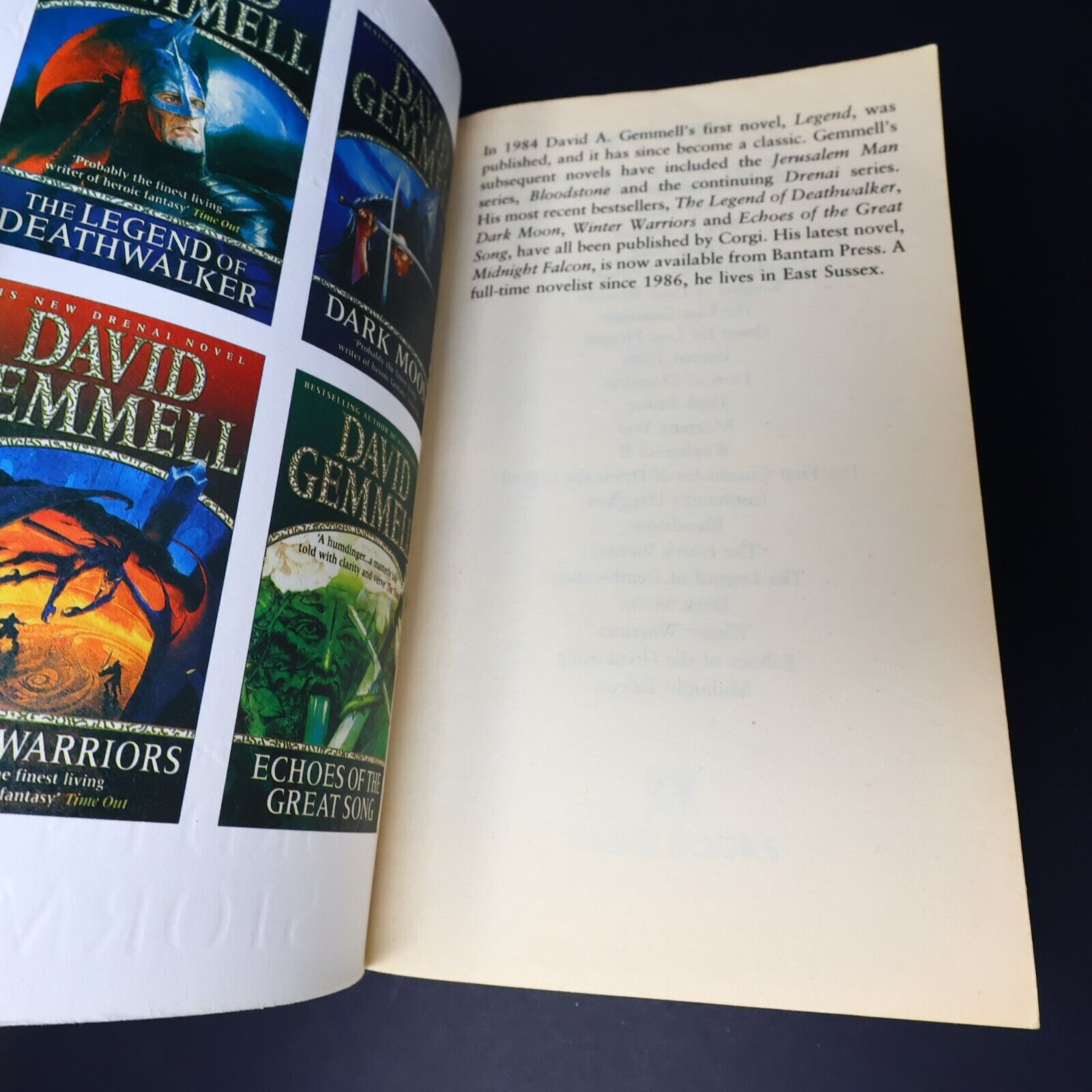 1999 Rigante #1 Sword in the Storm by David Gemmell Fantasy Corgi Book Paperback