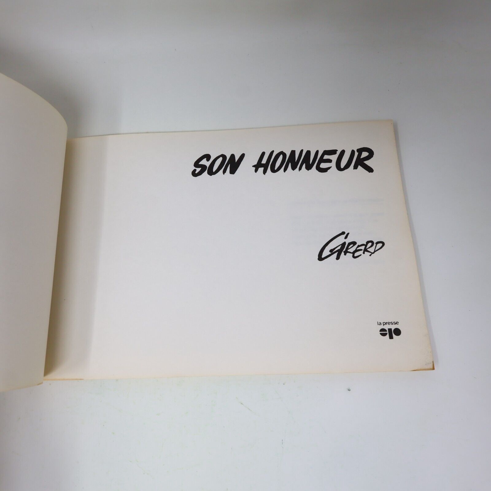 Mort au Travail! Son Honneur Lot 2 Bandes dessinées Girerd 1980-1981 Bd Français