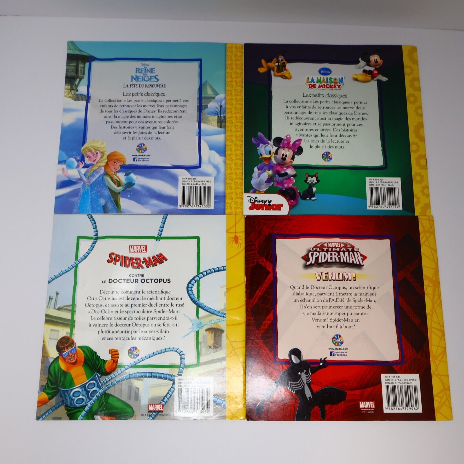 Lot 16 Livres Phidal Jeunes Enfants Princesses Mickey Contes Français French PB