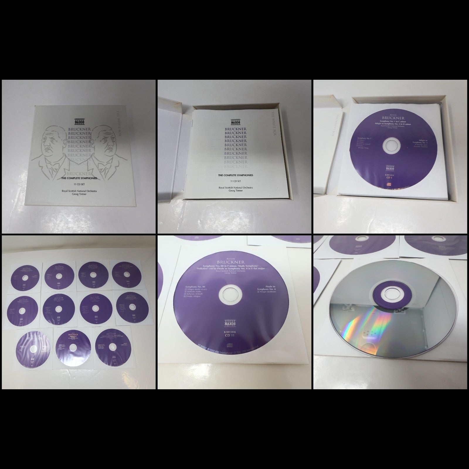 Naxos The Complete Symphonies 5 Box CD Lot Rachmaninov/Dvorak/Tchaikovsky/Arnold