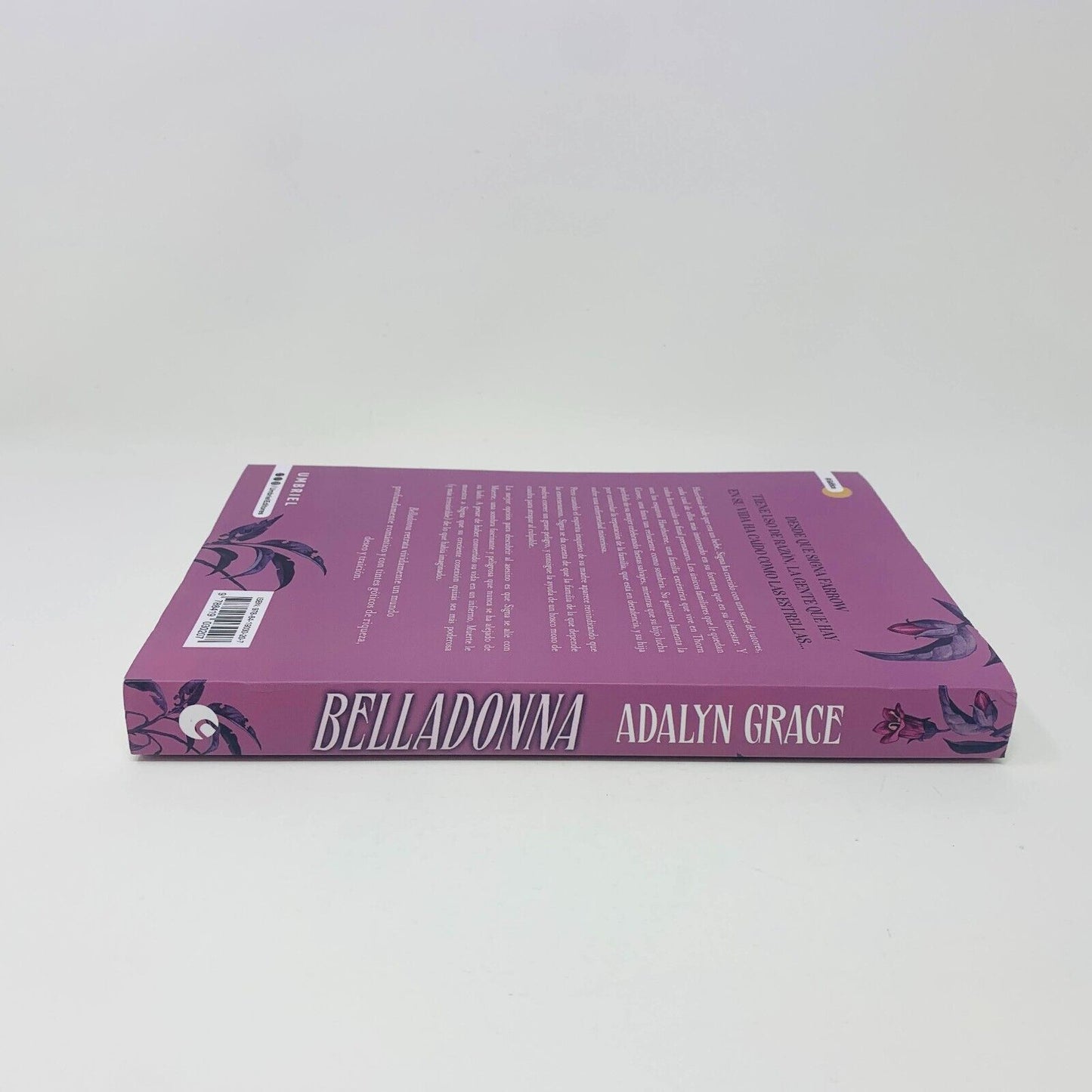 2023 Belladonna Umbriel Paperback Book by Adalyn Grace in Spanish Libro Español