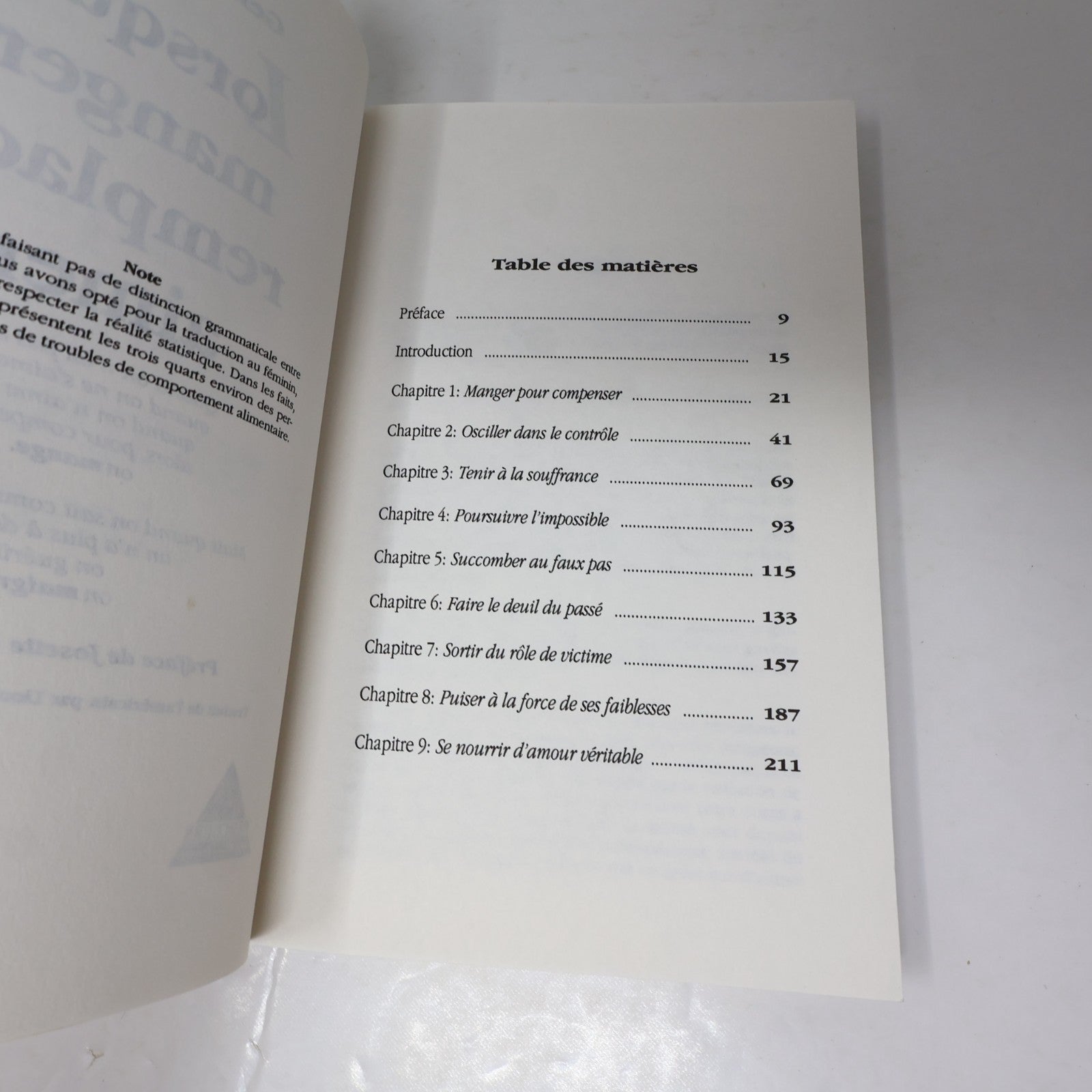 Lorsque Manger Remplace Aimer Geneen Roth Stanké 1991 PB Français French Santé