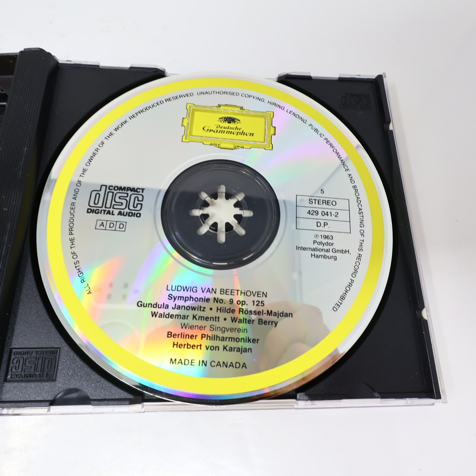 Beethoven Karajan #1-2 Symphonies 1-9 Lot 2 CD Boxset Deutshe Grammophon Tested