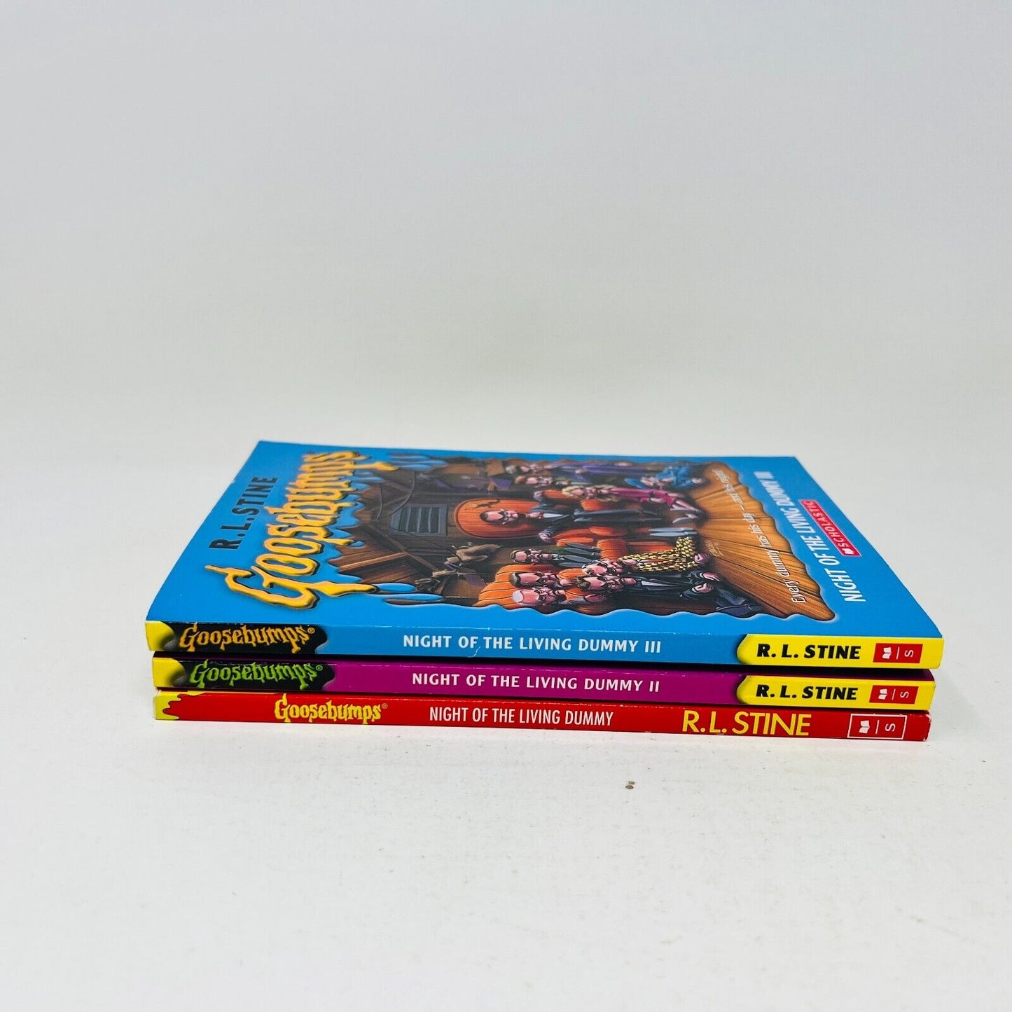 Night of the Living Dummy #1-3 Lot by R.L. Stine Goosebumps Scholastic Paperback