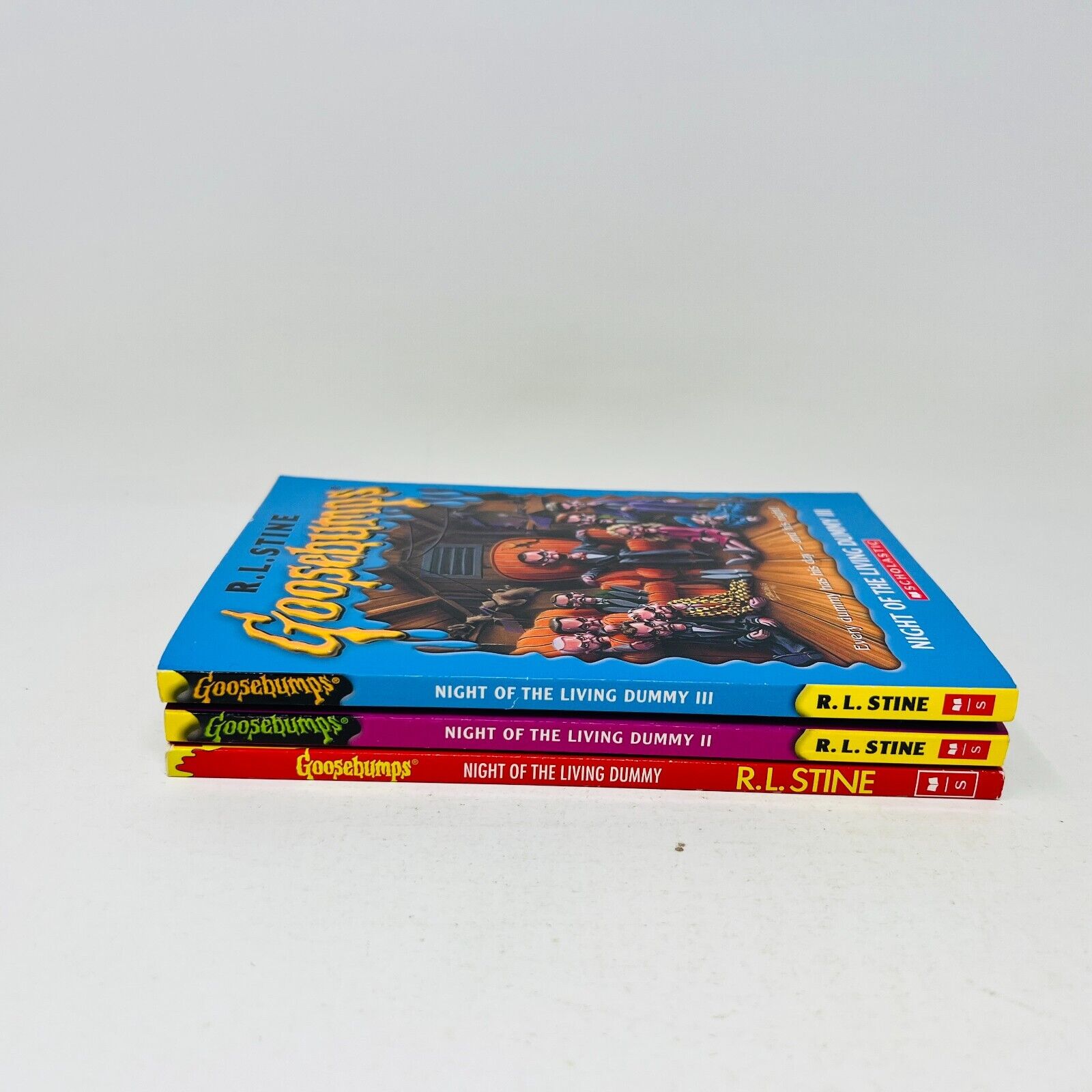 Night of the Living Dummy #1-3 Lot by R.L. Stine Goosebumps Scholastic Paperback