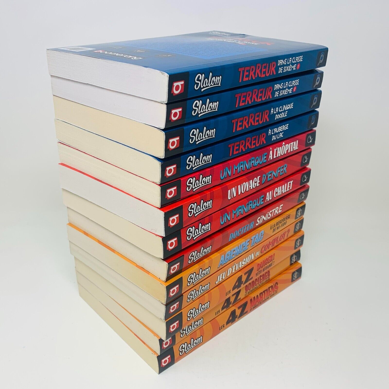 Lot de 13 Livres Slalom Policier/Enquête/Suspense/4Z Enfants 9-12 ans Français