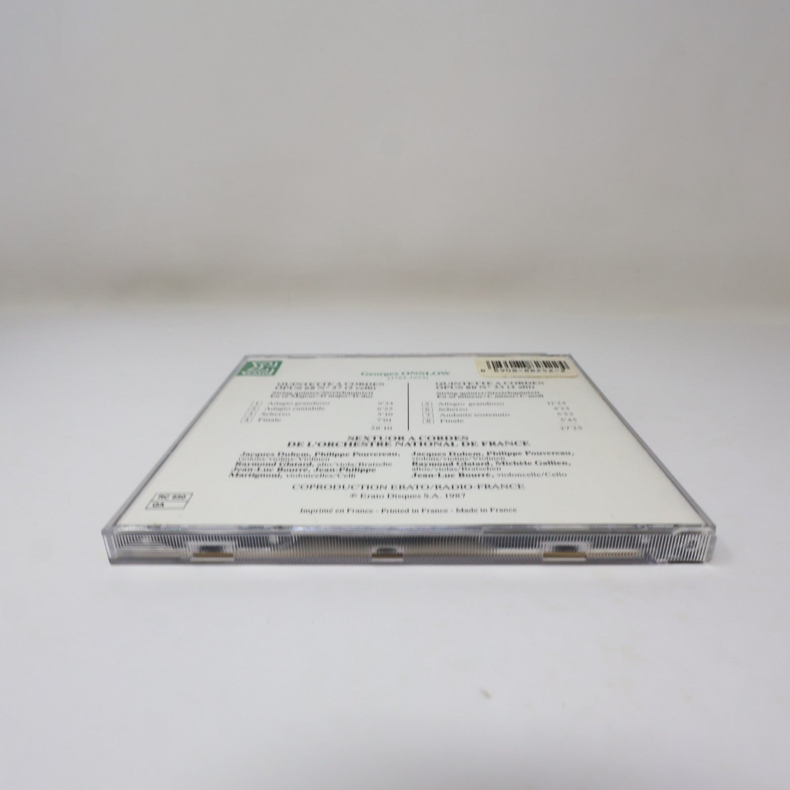 Georges Onslow 2 Quintettes à Cordes CD Erato 1987 Classical Romantic ECD 88252