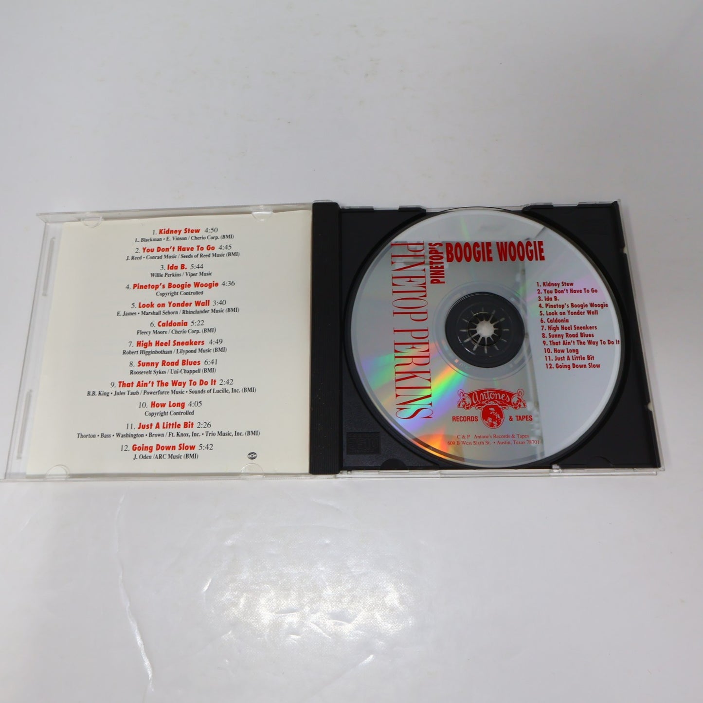 Pinetop Perkins 2 CDs Lot Sweet Black Angel/Pinetop's Boogie Woogie Blues 90s