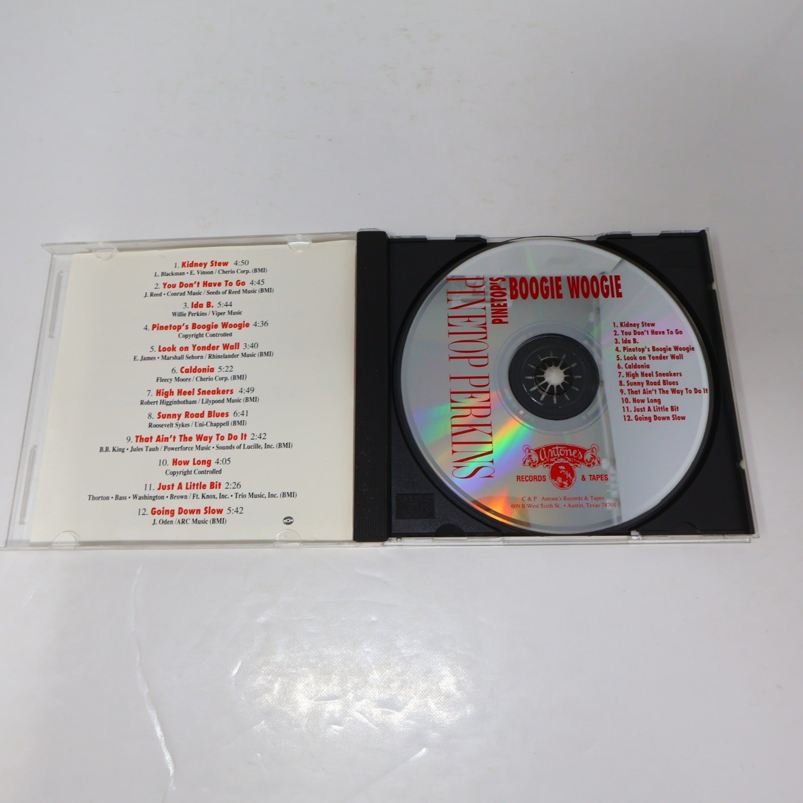 Pinetop Perkins 2 CDs Lot Sweet Black Angel/Pinetop's Boogie Woogie Blues 90s