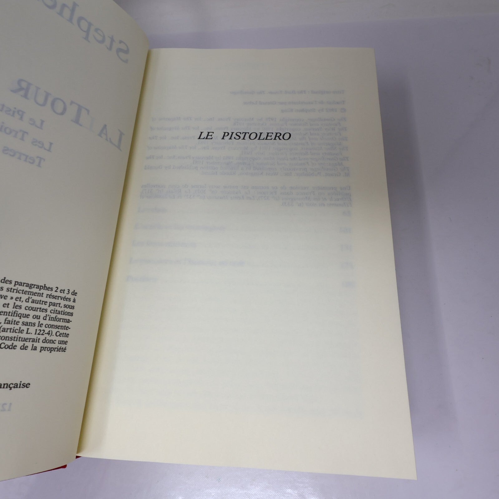 La Tour Sombre #1-2-3 Stephen King France Loisirs Pistolero/Trois Cartes Omnibus