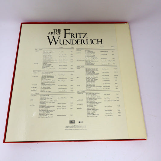 The Art of Fritz Wunderlich Tenor Seraphim 3x LP Record Vinyl Box Set SIC-6157