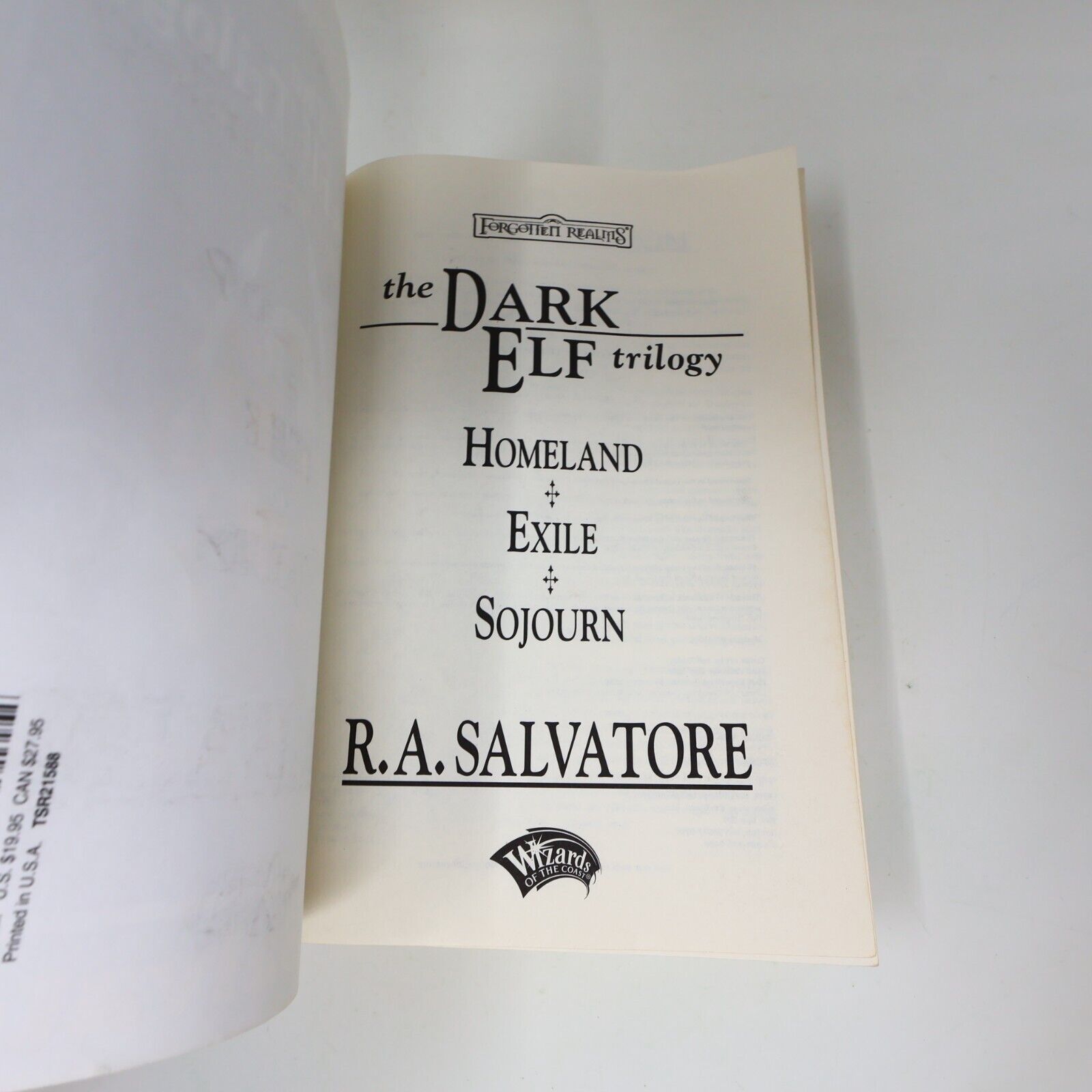 2000 The Dark Elf Trilogy Colector's Edition Forgotten Realms by R.A. Salvatore