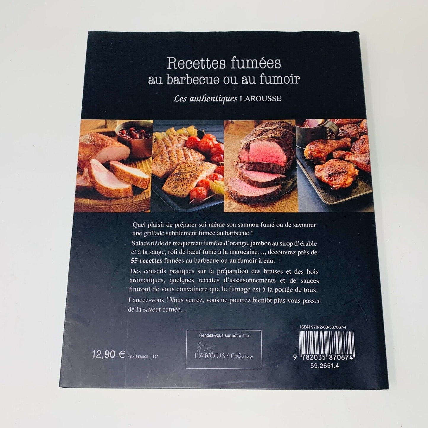 2012 Recettes Fumées au Barbecue ou au Fumoir Larousse/Weber Livre Cuisine BBQ