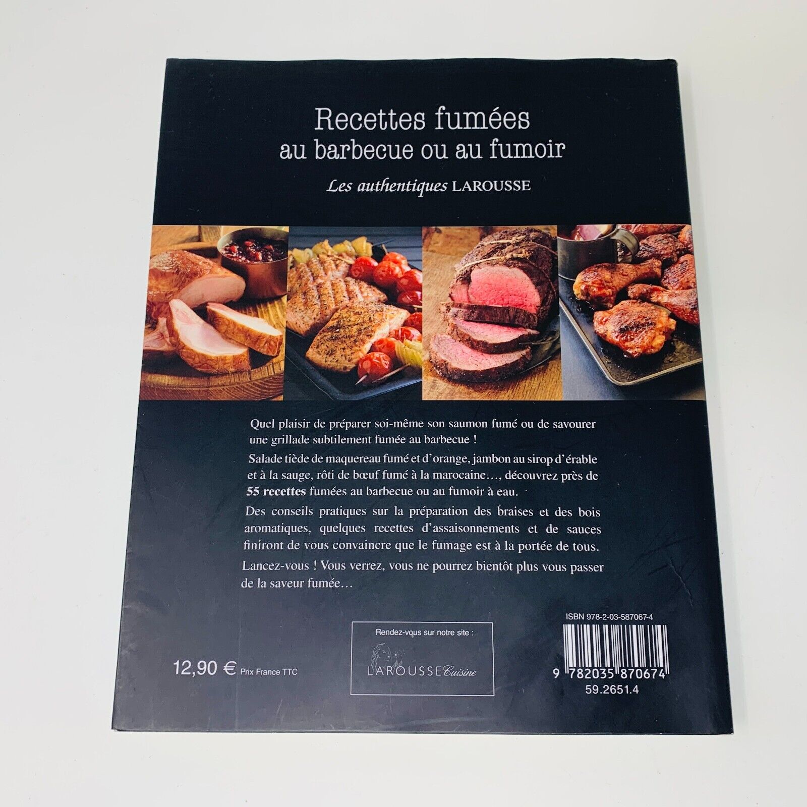 2012 Recettes Fumées au Barbecue ou au Fumoir Larousse/Weber Livre Cuisine BBQ