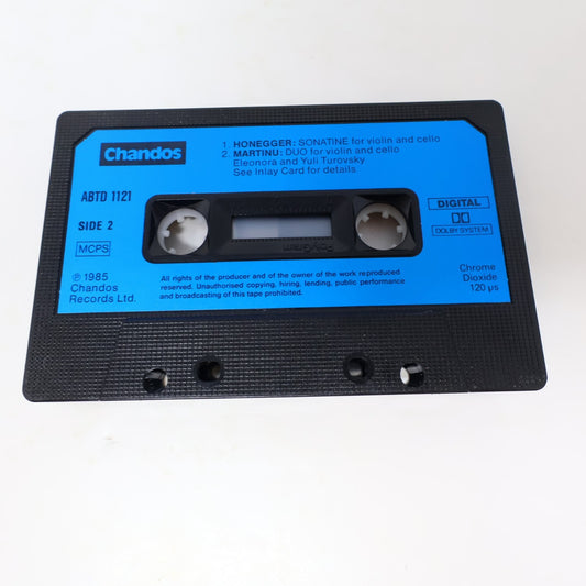 Elonora & Yuli Turovsky Cassette French Music for Violin and Cello Ravel/Rivier