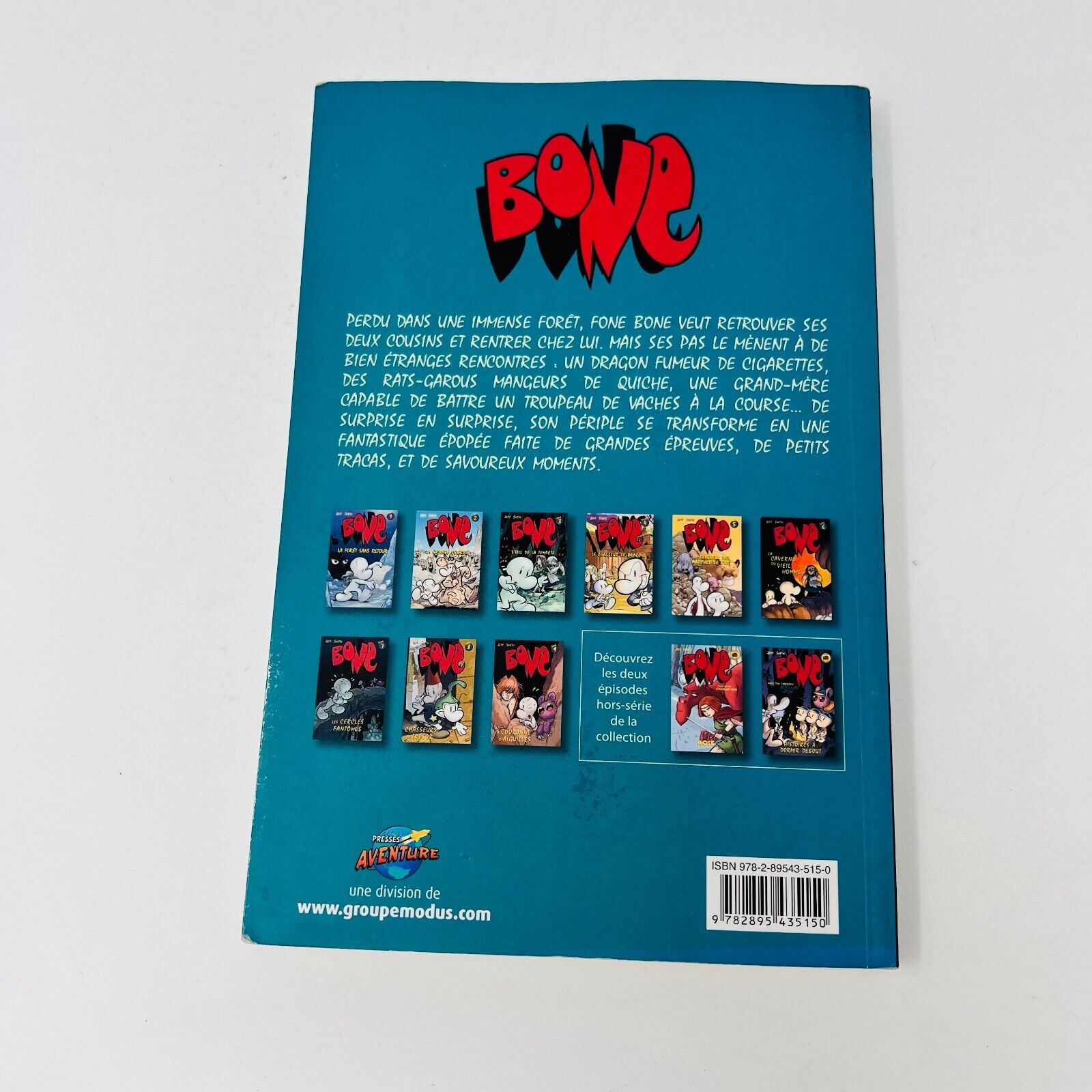 Bone #1-2-3-4-5 Lot de Bandes Dessinées de Jeff Smith en Français/French