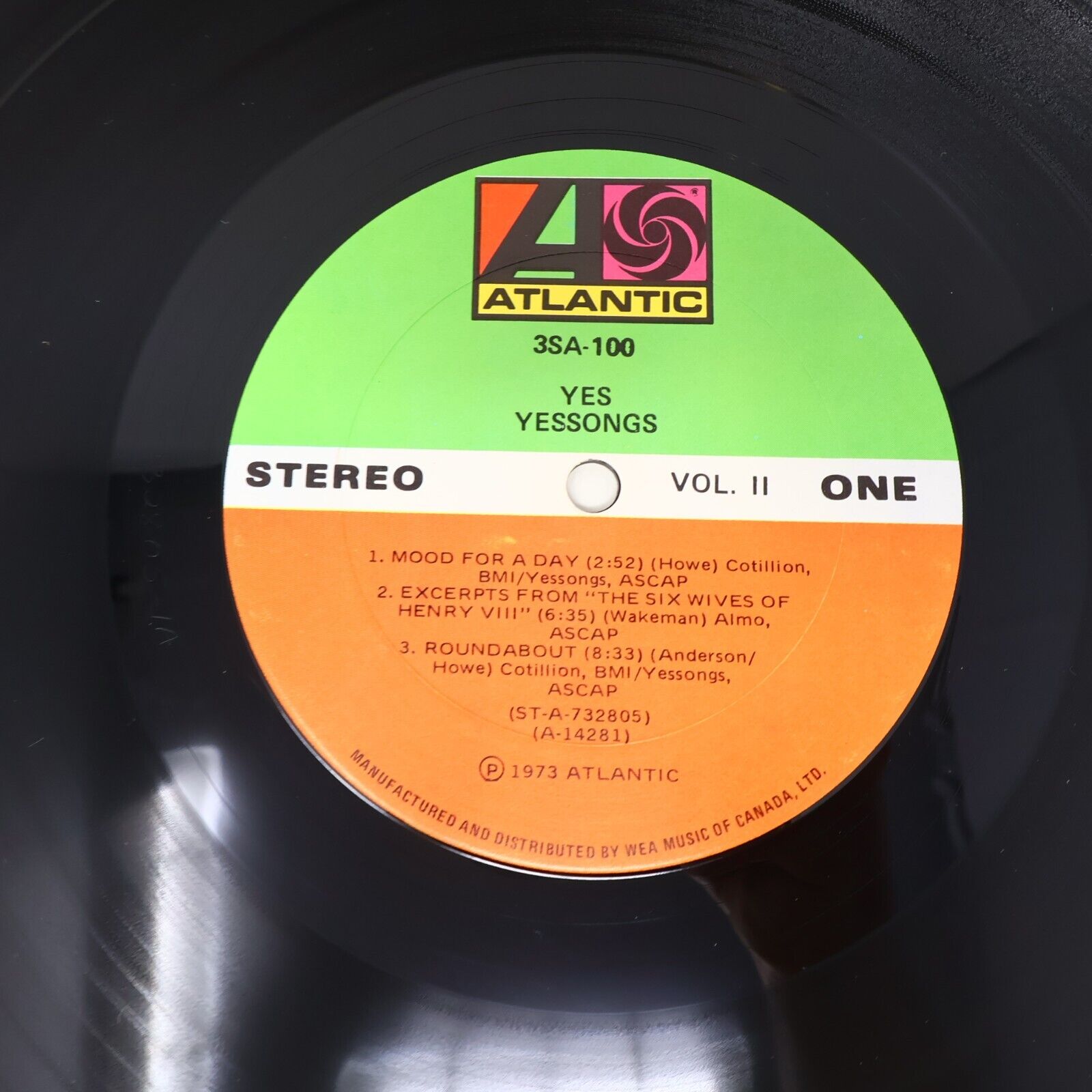 Yes Yessongs 3x LP Record Vinyl 1973 Canada Atlantic SD 3-100 Booklet Included