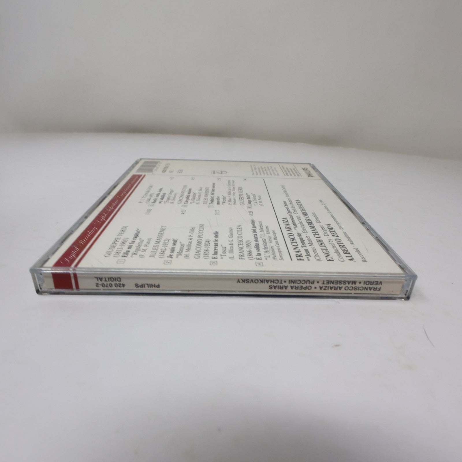 Francisco Araiza Opera Arias CD English Chamber Orchestra/Alberto Zedda Verdi