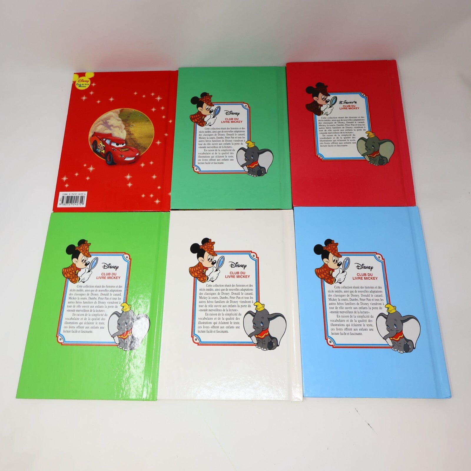 Club du Livre Mickey Lot 13 Livres Disney Cendrillon/Les Bagnoles/Petite Sirène