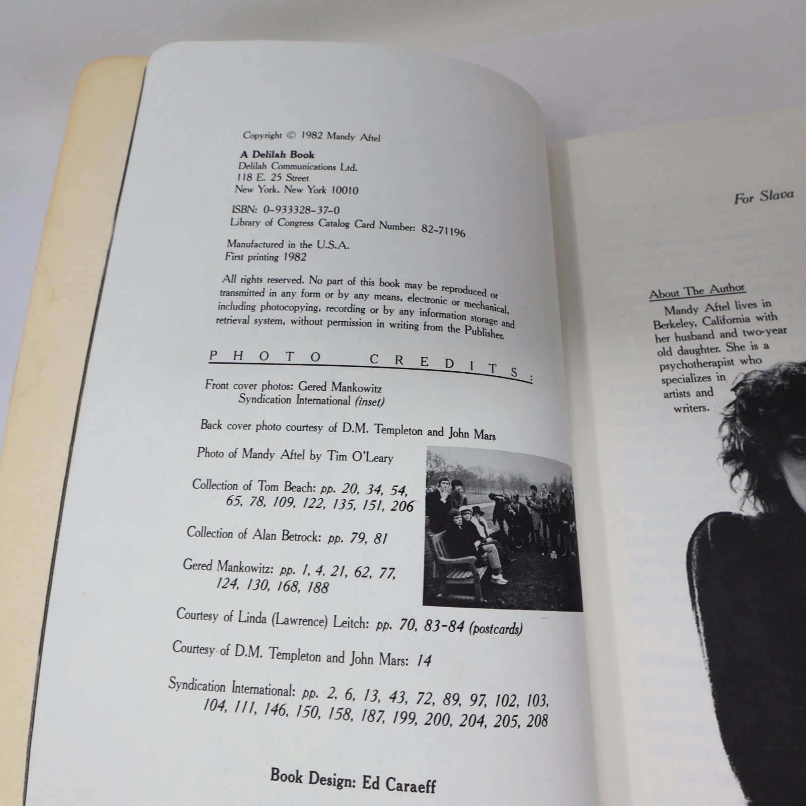 Death of a Rolling Stone the Brian Jones Story Mandy Aftel Putnam 1982 PB Music