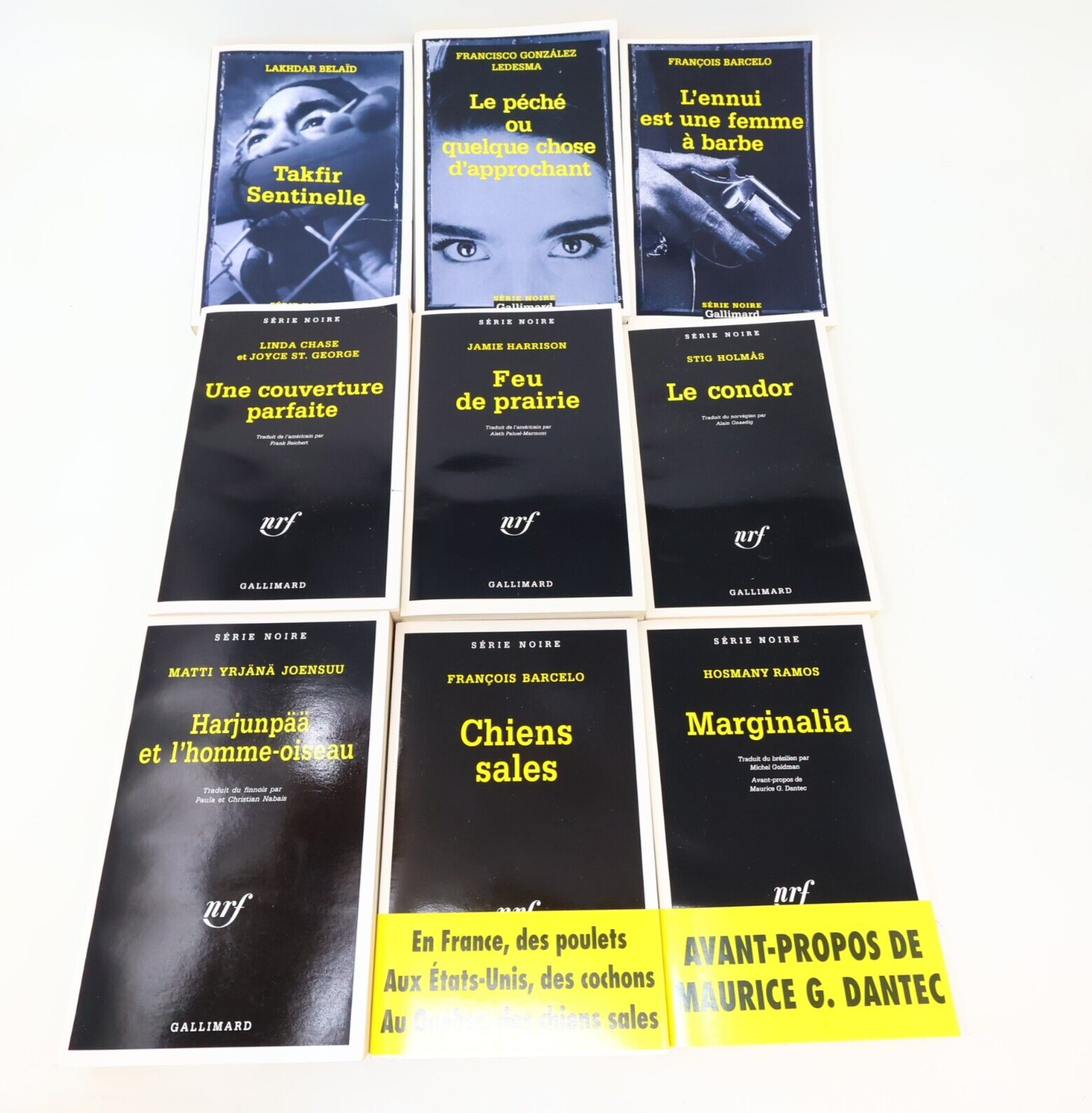 Collection Série Noire nrf Lot 32 Livres Français French Gallimard Paperback PB