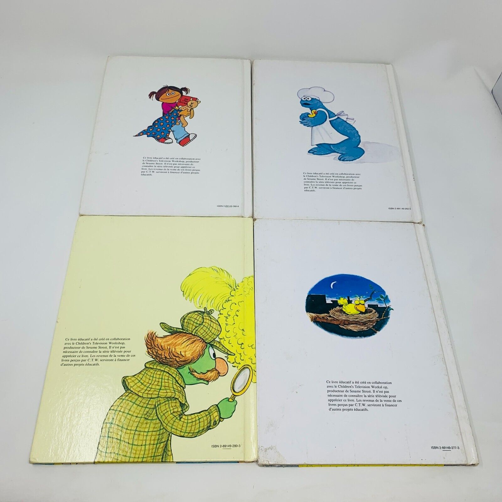 10x Club du Livre Rue Sesame Street Enfants Français French Children Lot 1980s