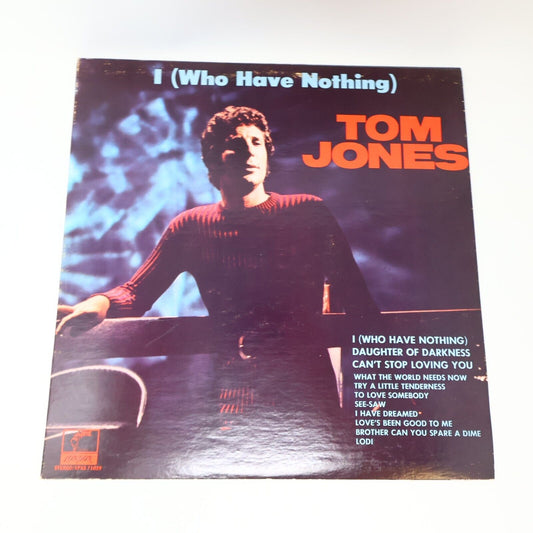 Tom Jones I (Who Have Nothing) LP Record Vinyl Parrot XPAS 71039 Canada 1967