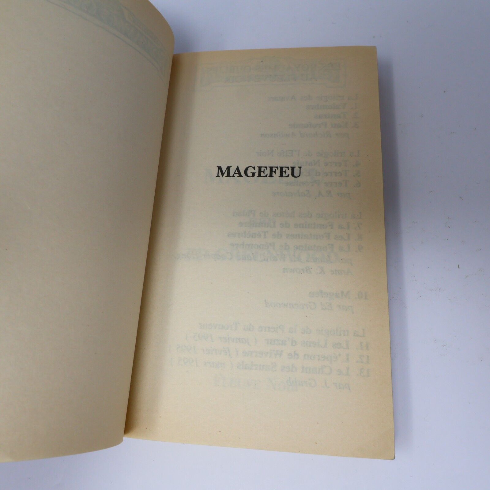 1995 Magefeu Royaumes Oubliés #10 de Ed Greenwood Forgotten Realms Paperback PB