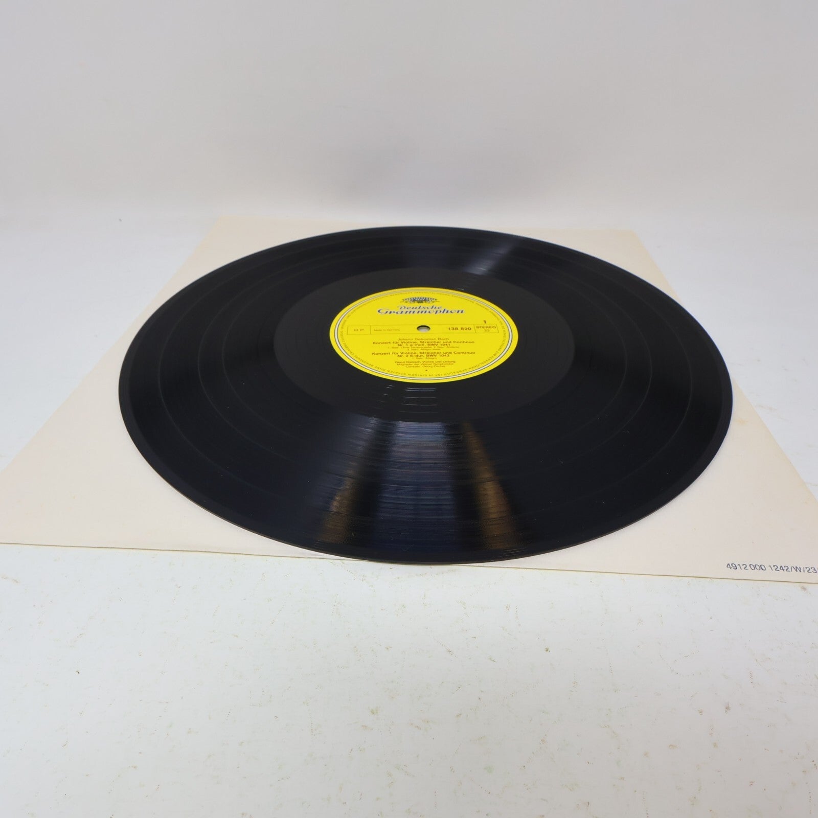 Bach David & Igor Oistrach Violinkonzerte / Für Zwei Violinen LP Record 138 820