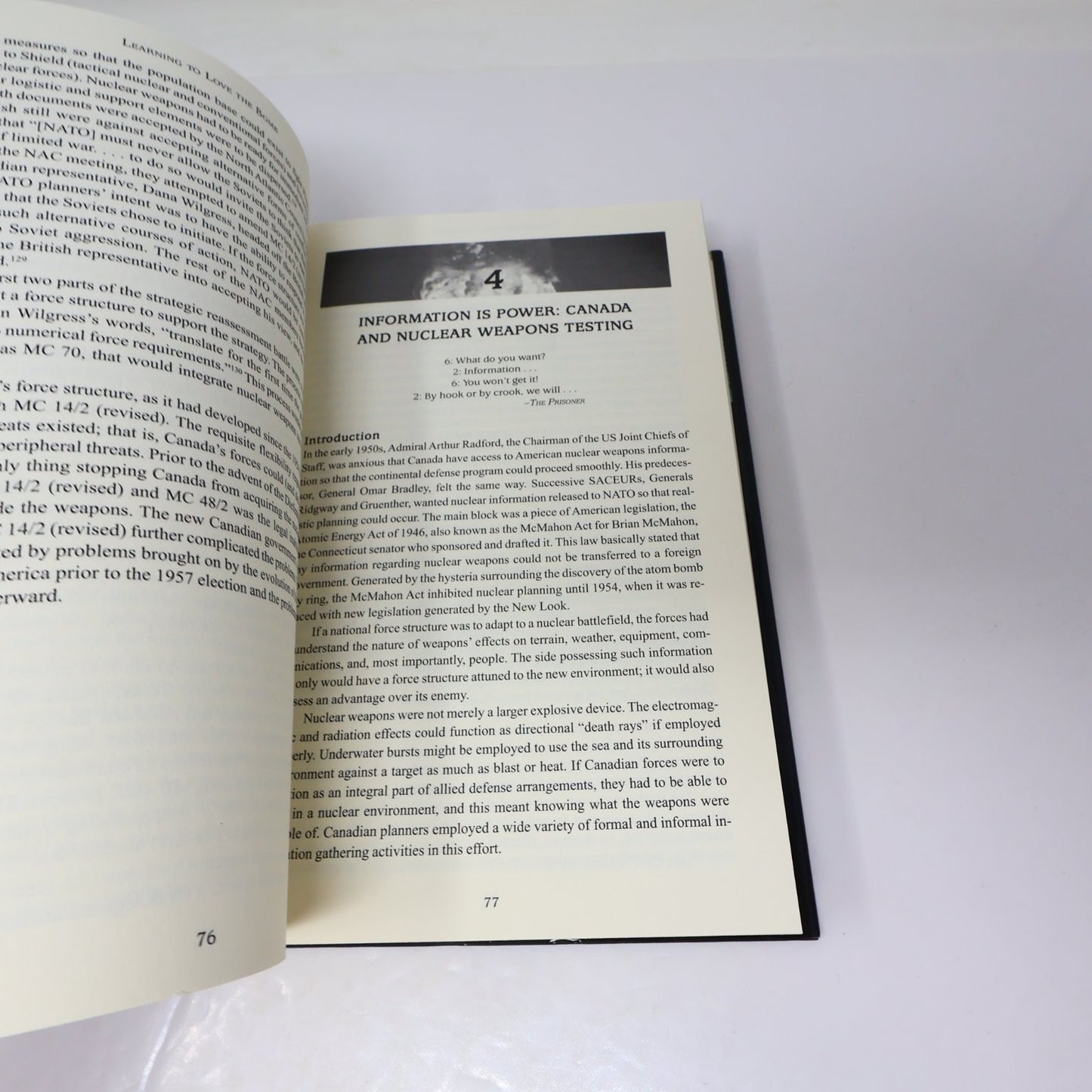 Learning to Love the Bomb Sean M. Maloney 2007 1st Edition/Print Canada Cold War