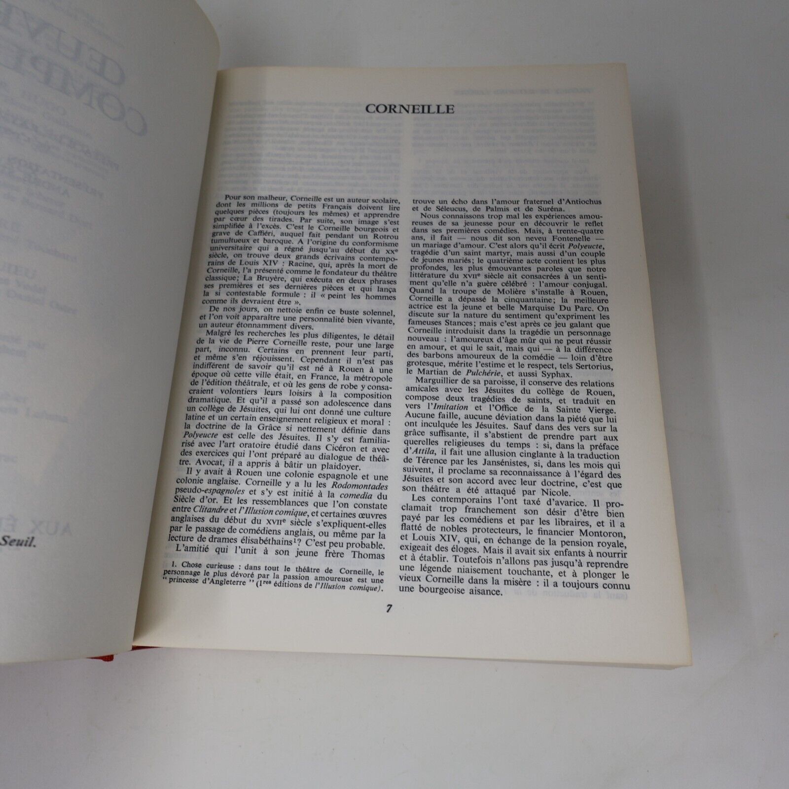 1964 L'Intégrale Corneille Oeuvres Complètes de Pierre Corneille Seuil Omnibus