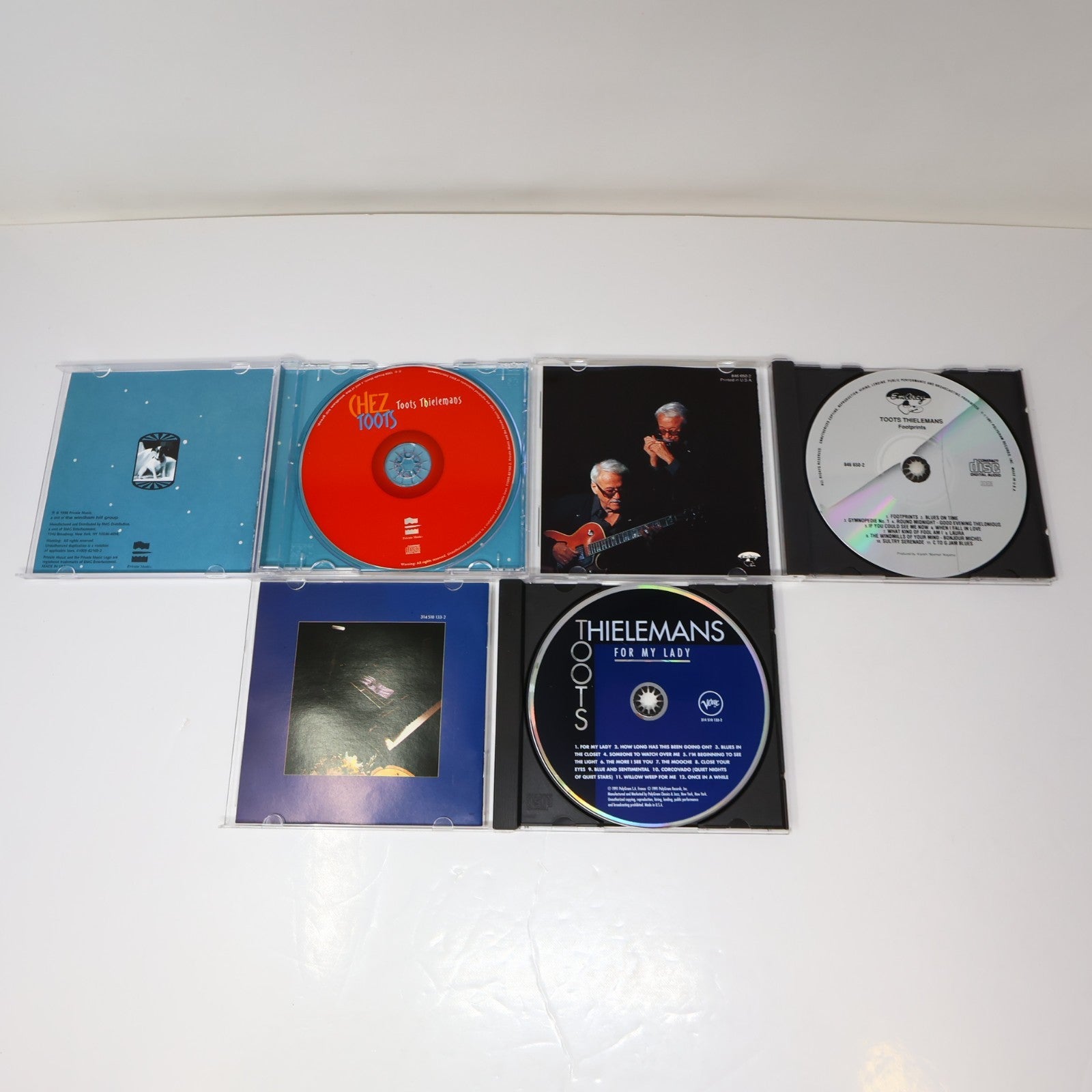 Toots Thielemans 3 CD Lot Chez Toots/Footprints/For My Lady Jazz 1990s