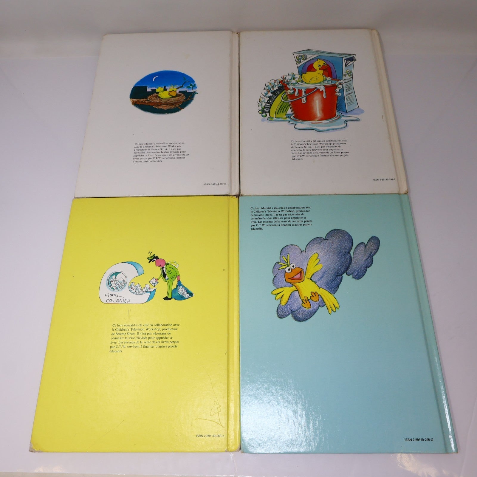 Rue Sesame Street Lot 10 Livres HC Français French Laffont Hardcover BCE Enfants