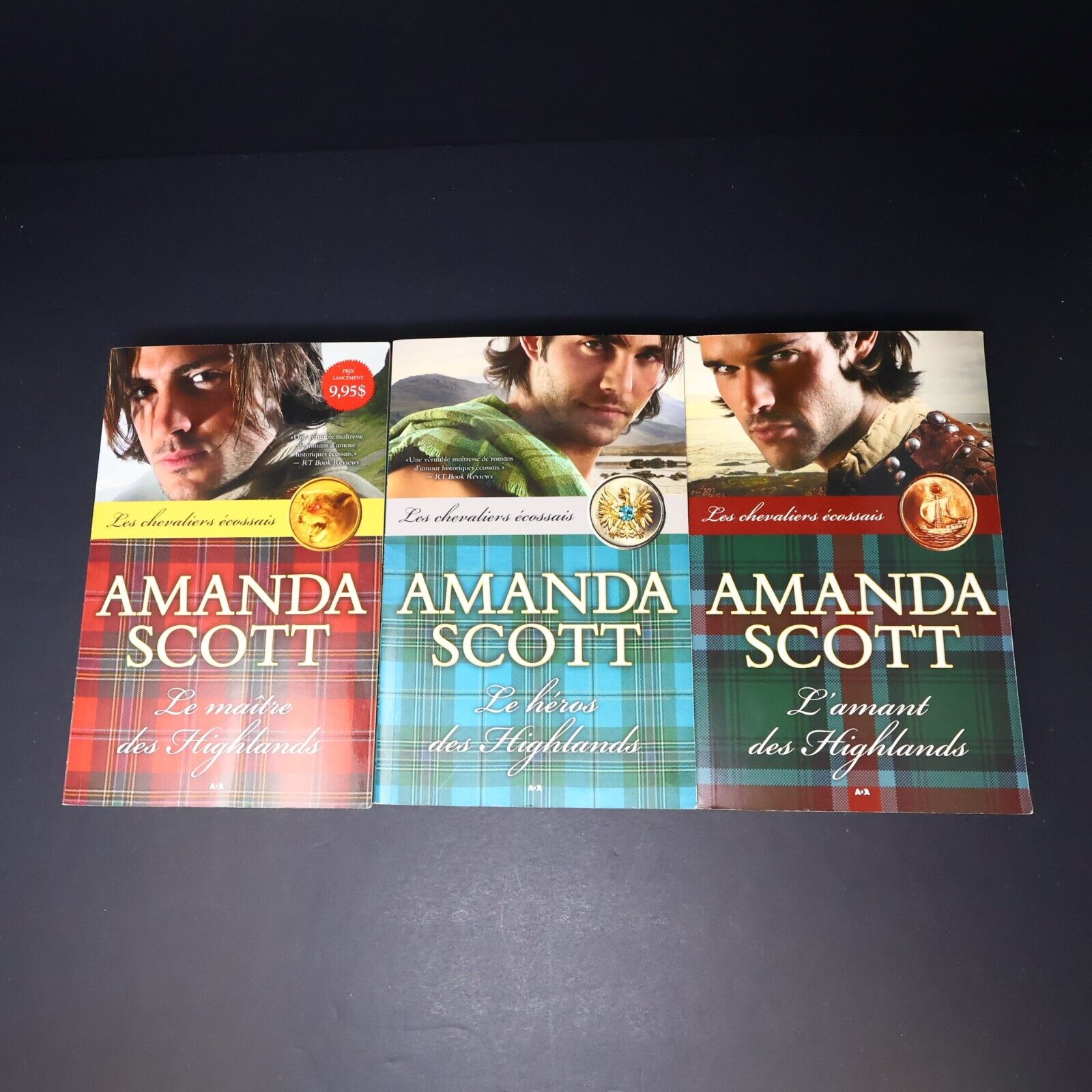 Lot 3 Livres Les Chevaliers Écossais #1-3 Amanda Scott Série Complète Français