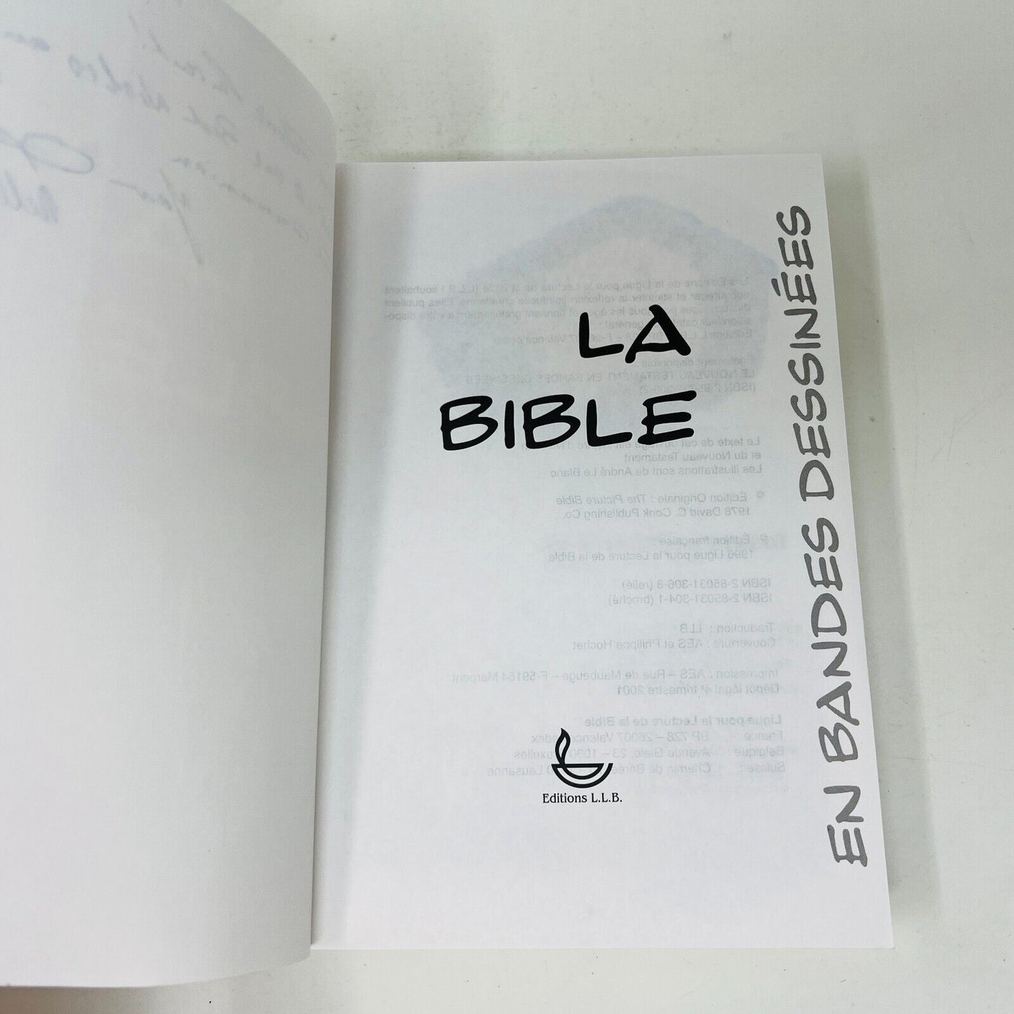 1996 La Bible en Bandes Dessinées en BD LLB en Français/French Comics Religion