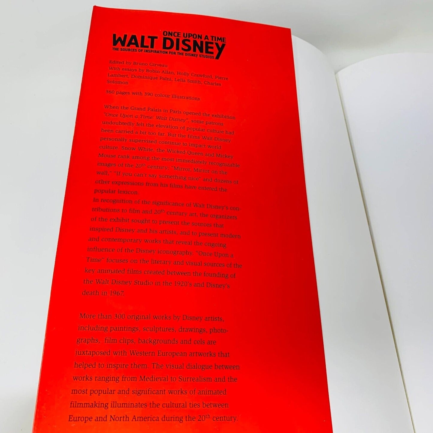 2006 Once Upon a Time Walt Disney Inspirations for the Studios Exhibition Book