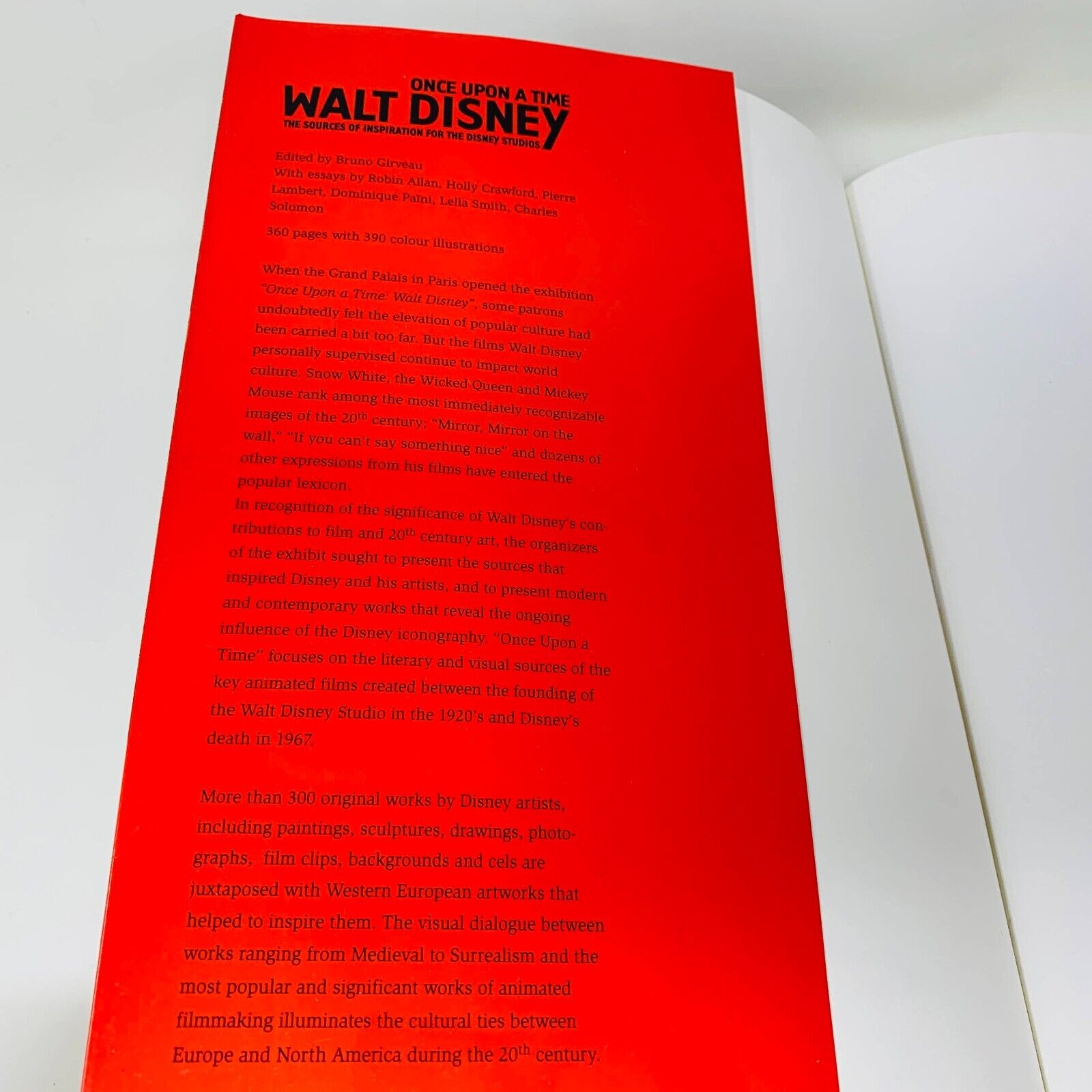 2006 Once Upon a Time Walt Disney Inspirations for the Studios Exhibition Book